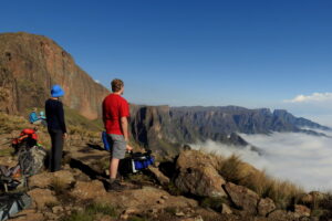 Beautiful mountain views Mafadi highest peak in South Africa